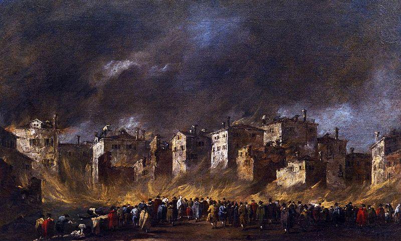 Fire in the San Marcuola, Francesco Guardi